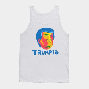 Donald Trump 2016 President Cartoon Tank Top